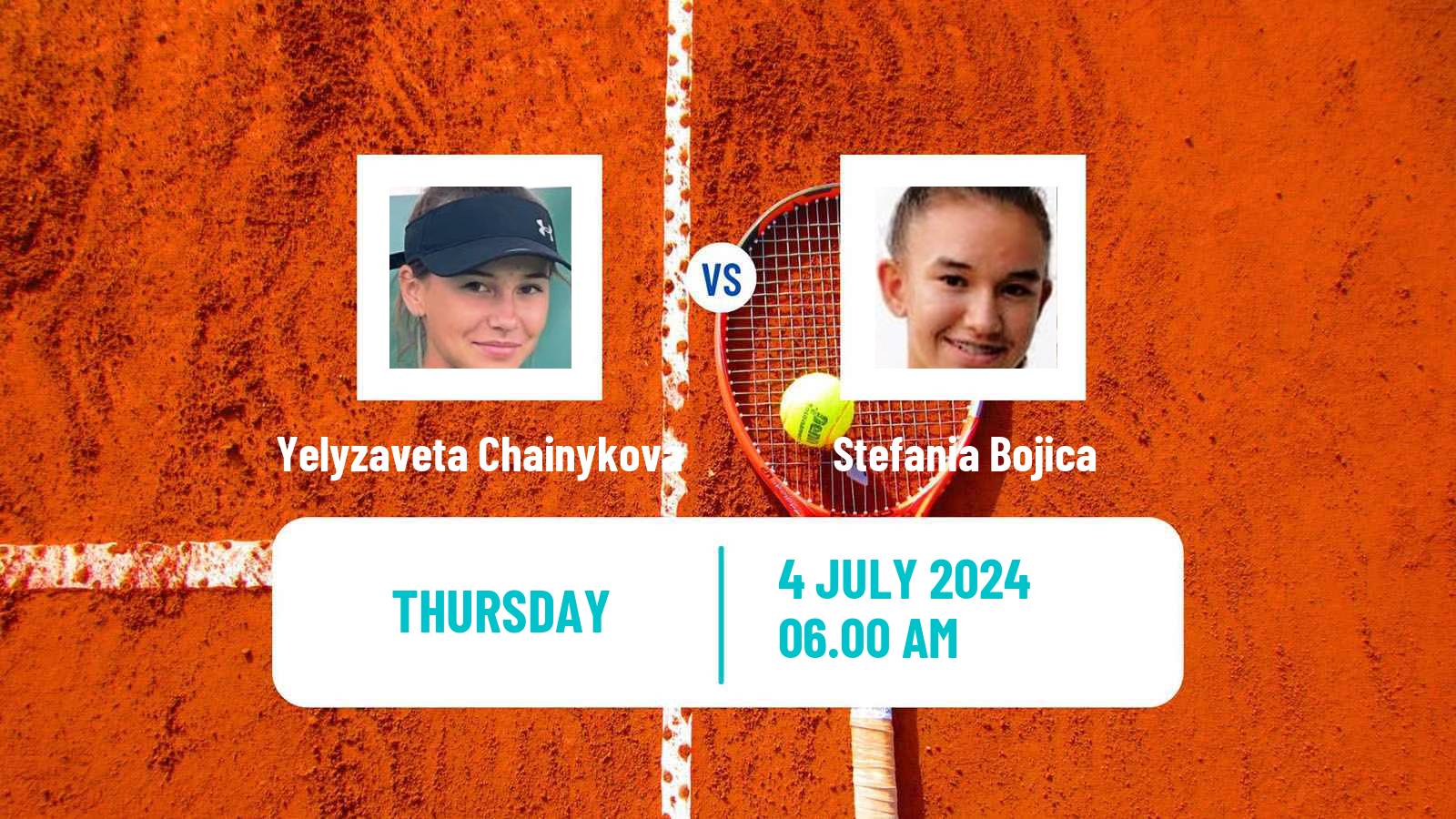 Tennis ITF W15 Kursumlijska Banja 10 Women Yelyzaveta Chainykova - Stefania Bojica