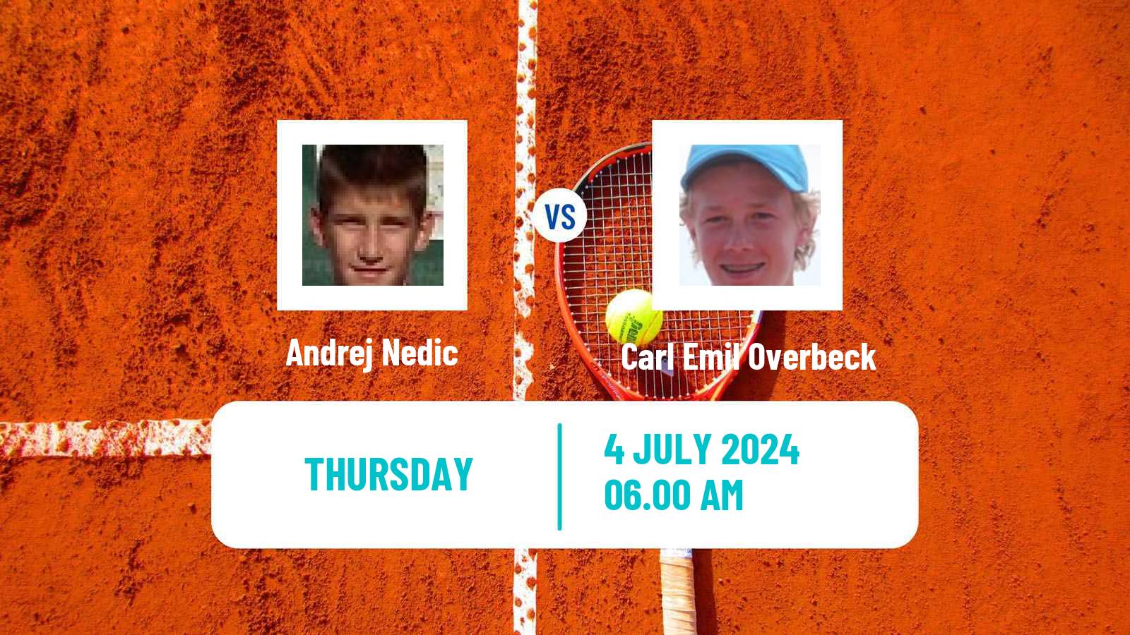 Tennis ITF M15 Kursumlijska Banja 9 Men Andrej Nedic - Carl Emil Overbeck