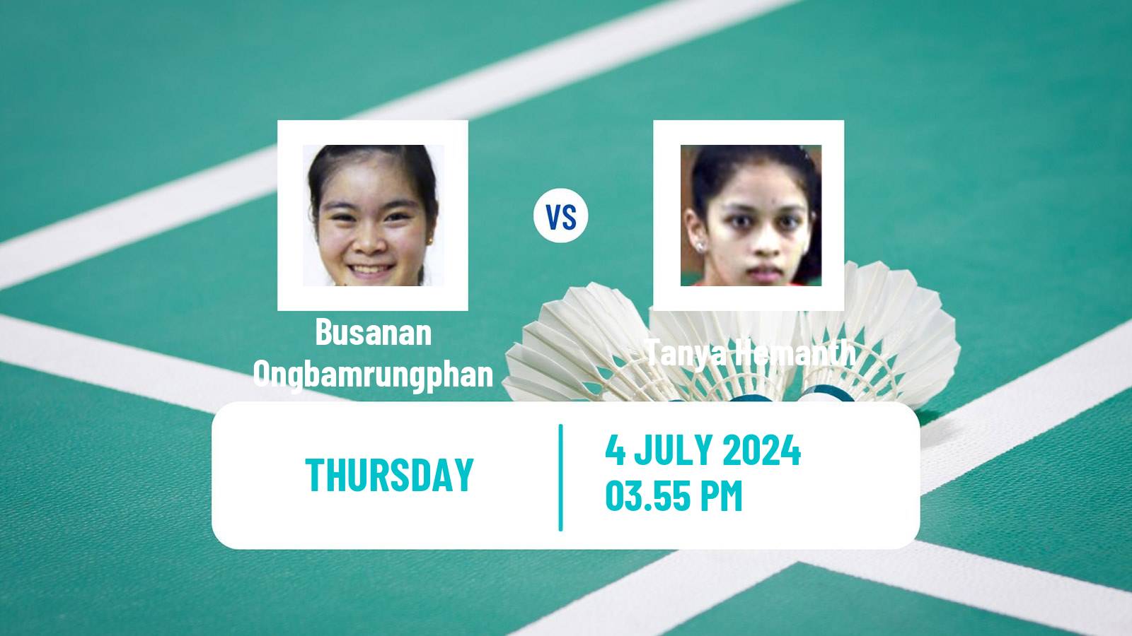 Badminton BWF World Tour Canada Open Women Busanan Ongbamrungphan - Tanya Hemanth