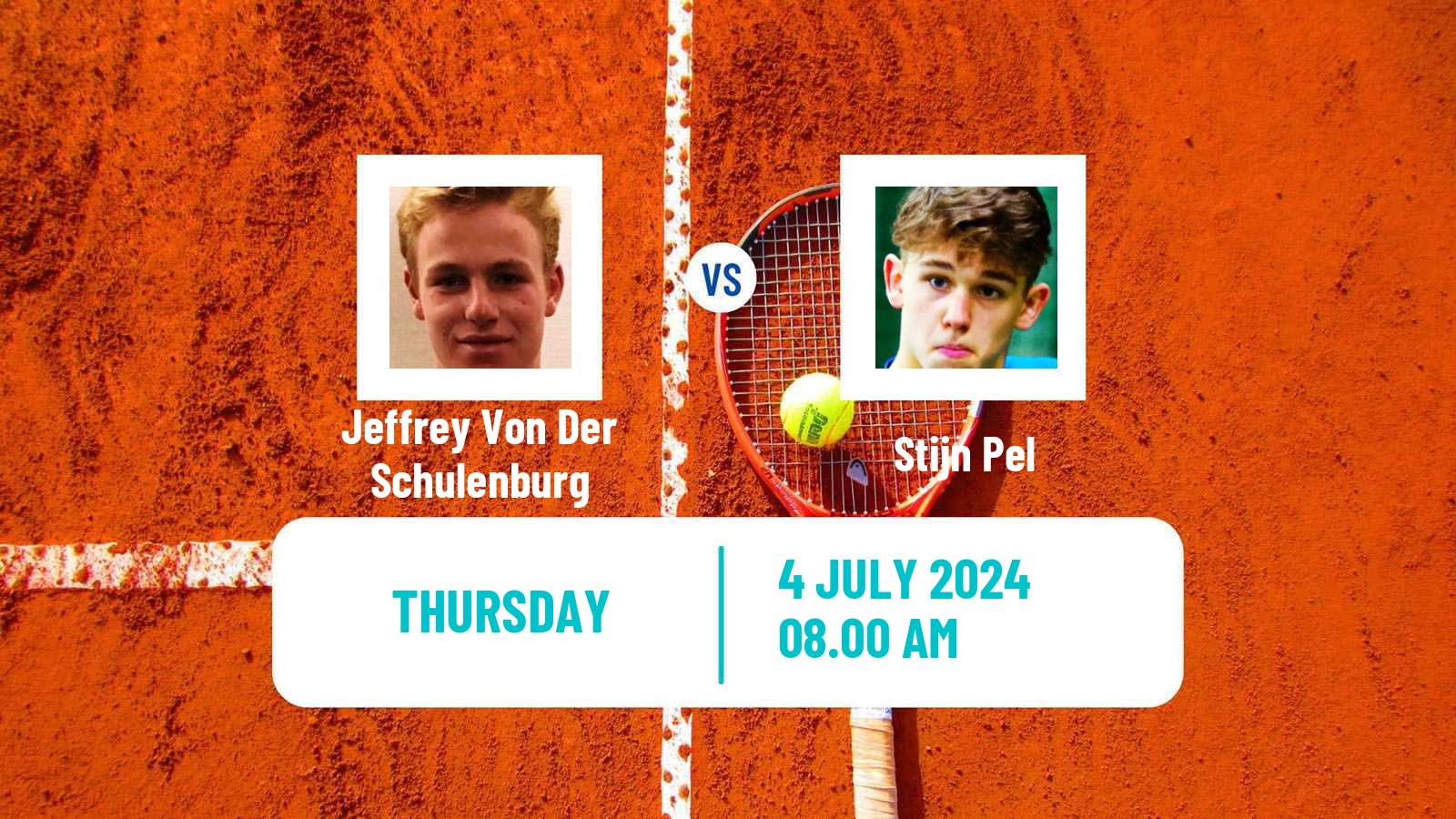 Tennis ITF M15 Amstelveen Men Jeffrey Von Der Schulenburg - Stijn Pel