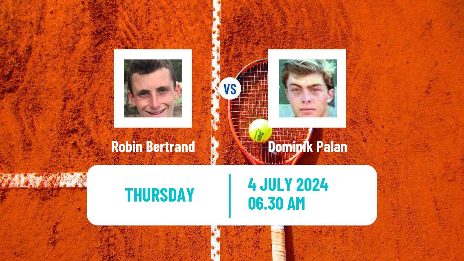 Tennis ITF M25 Ajaccio H Men Robin Bertrand - Dominik Palan