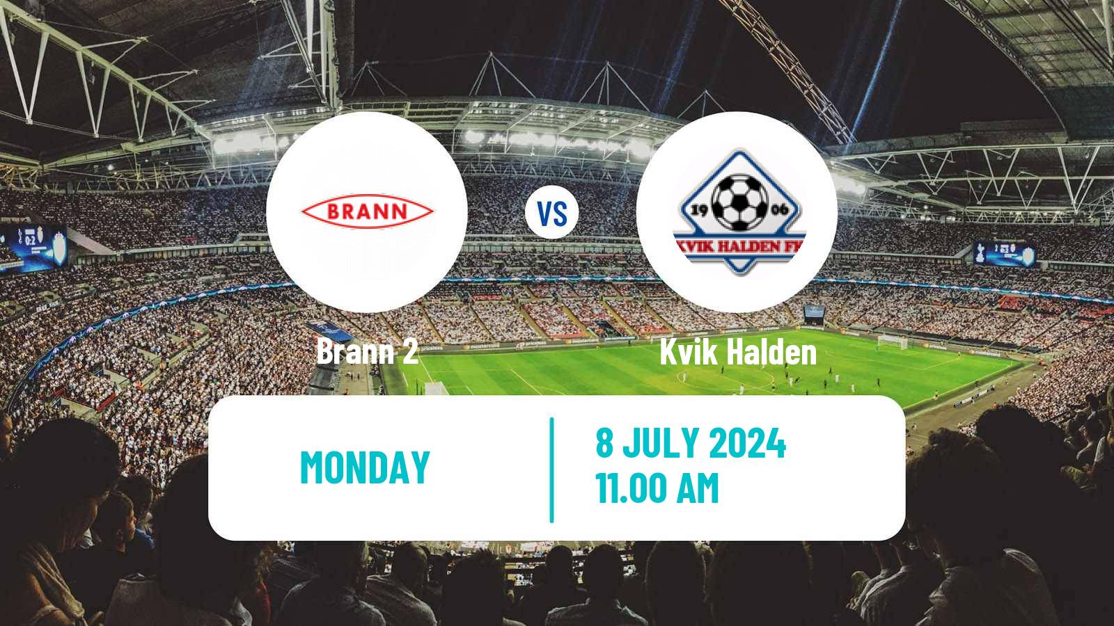 Soccer Norwegian Division 2 - Group 1 Brann 2 - Kvik Halden