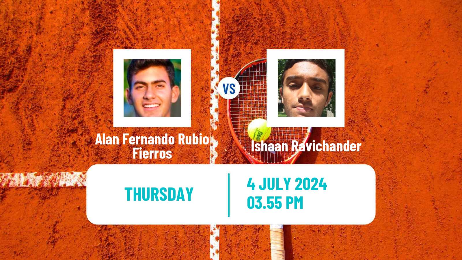 Tennis ITF M15 Lakewood Ca Men Alan Fernando Rubio Fierros - Ishaan Ravichander