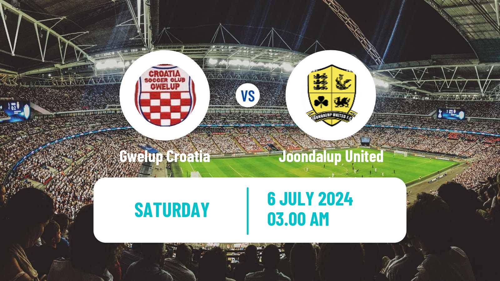Soccer Australian WA State League Gwelup Croatia - Joondalup United