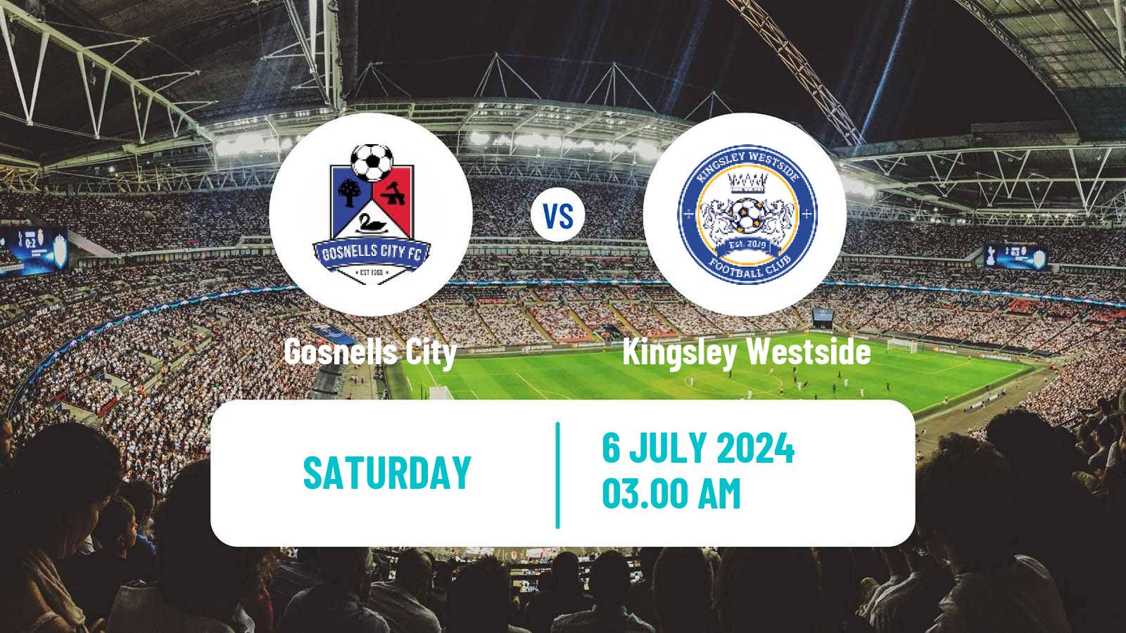 Soccer Australian WA State League Gosnells City - Kingsley Westside