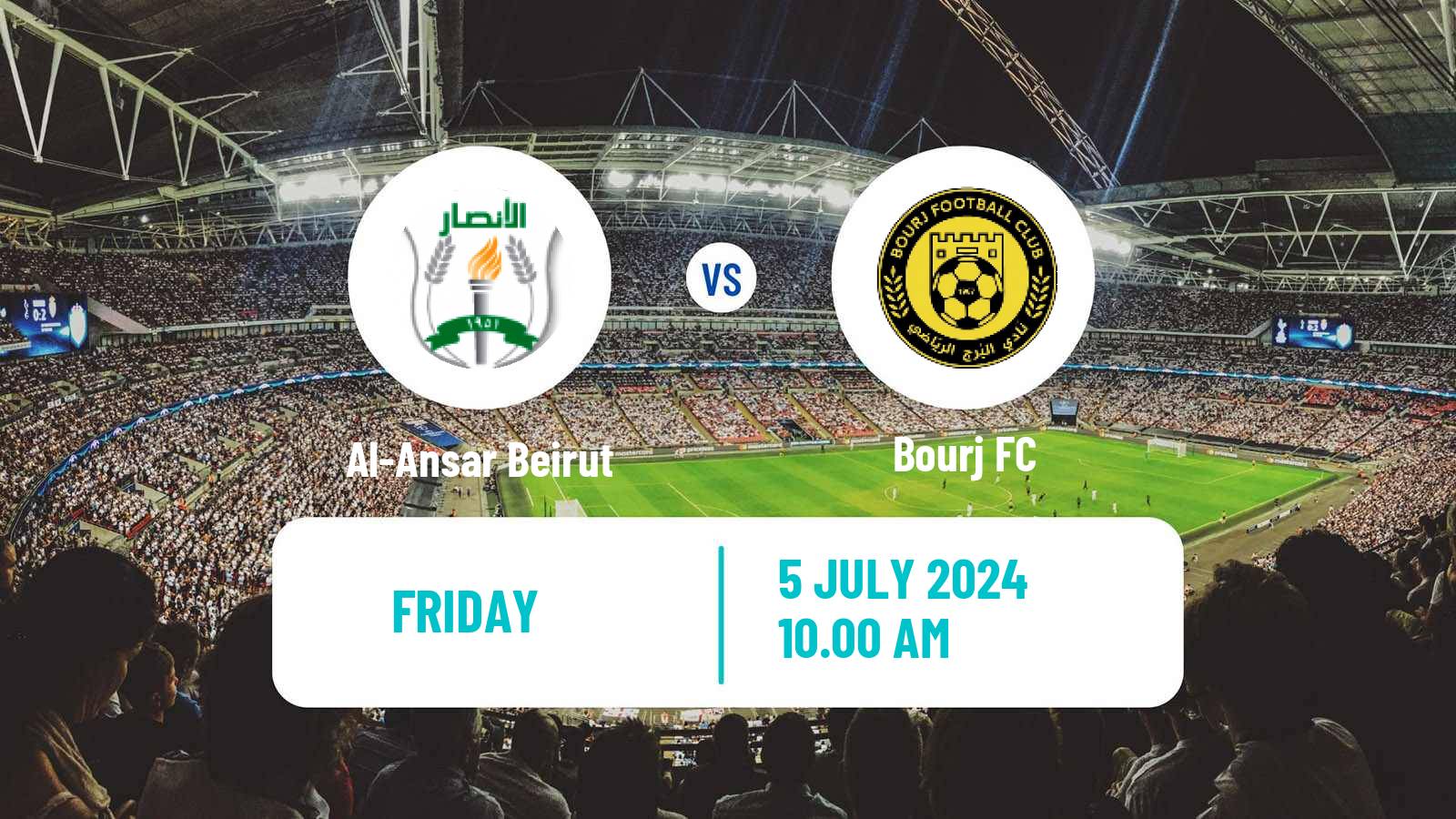 Soccer Lebanese Cup Al-Ansar Beirut - Bourj