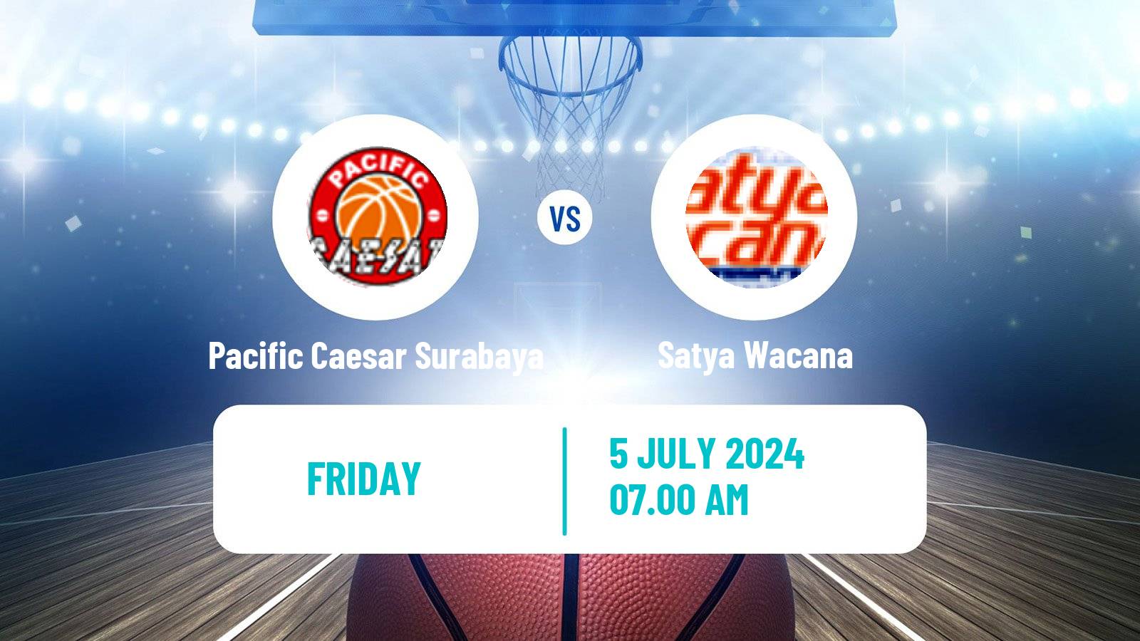 Basketball Indonesian IBL Pacific Caesar Surabaya - Satya Wacana
