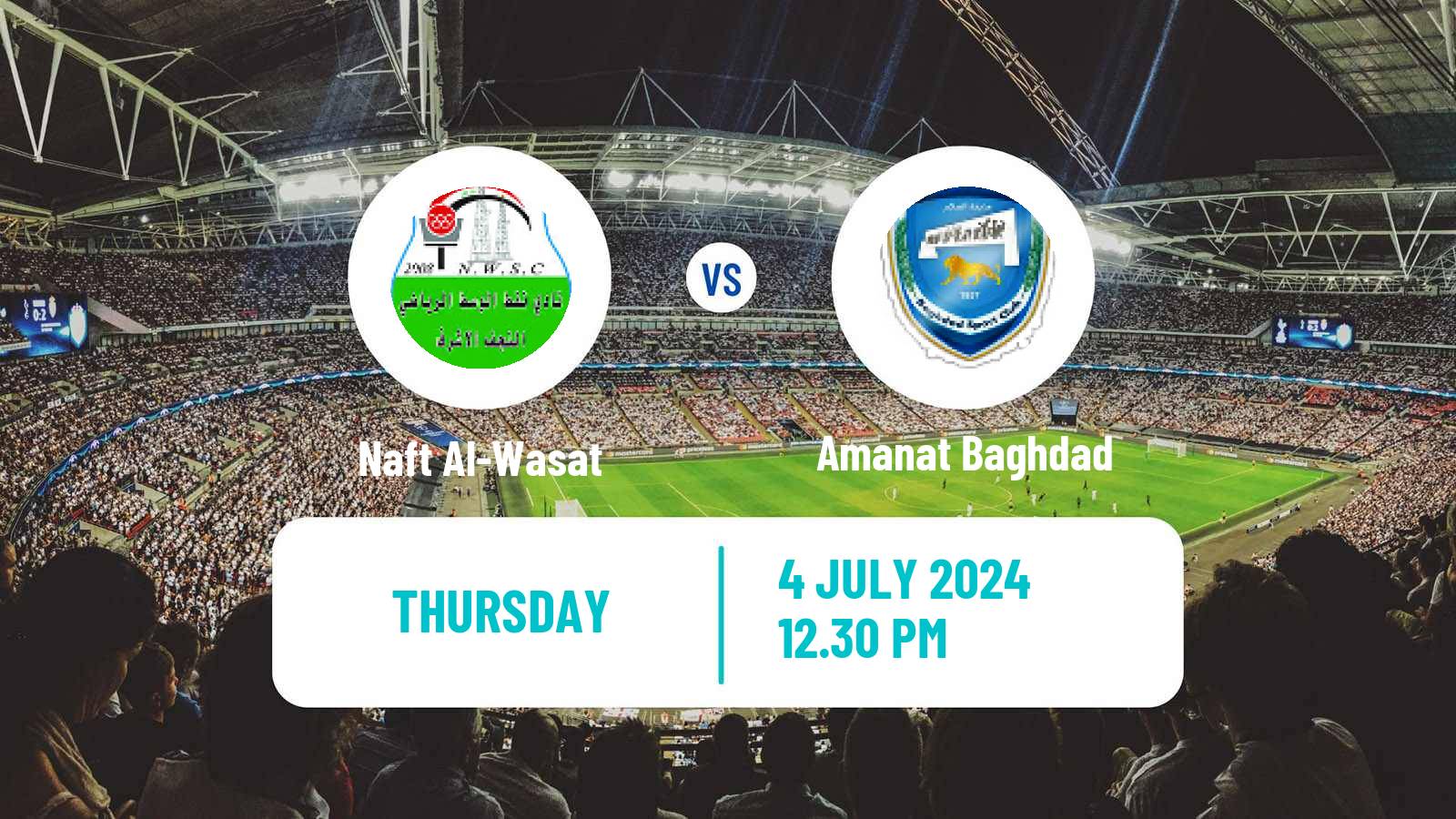 Soccer Iraqi Premier League Naft Al-Wasat - Amanat Baghdad
