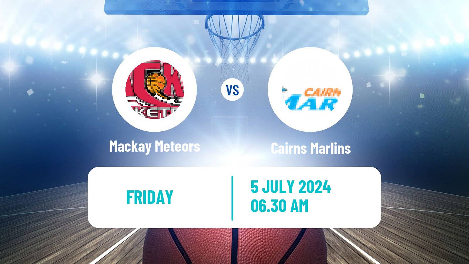 Basketball Australian NBL1 North Mackay Meteors - Cairns Marlins