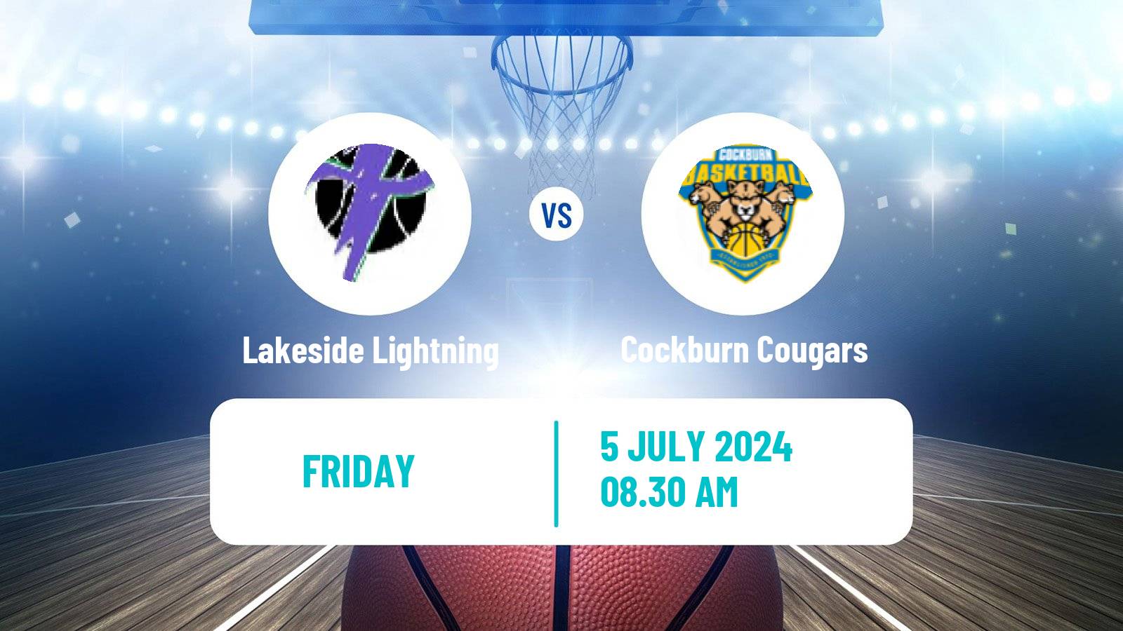 Basketball Australian NBL1 West Lakeside Lightning - Cockburn Cougars