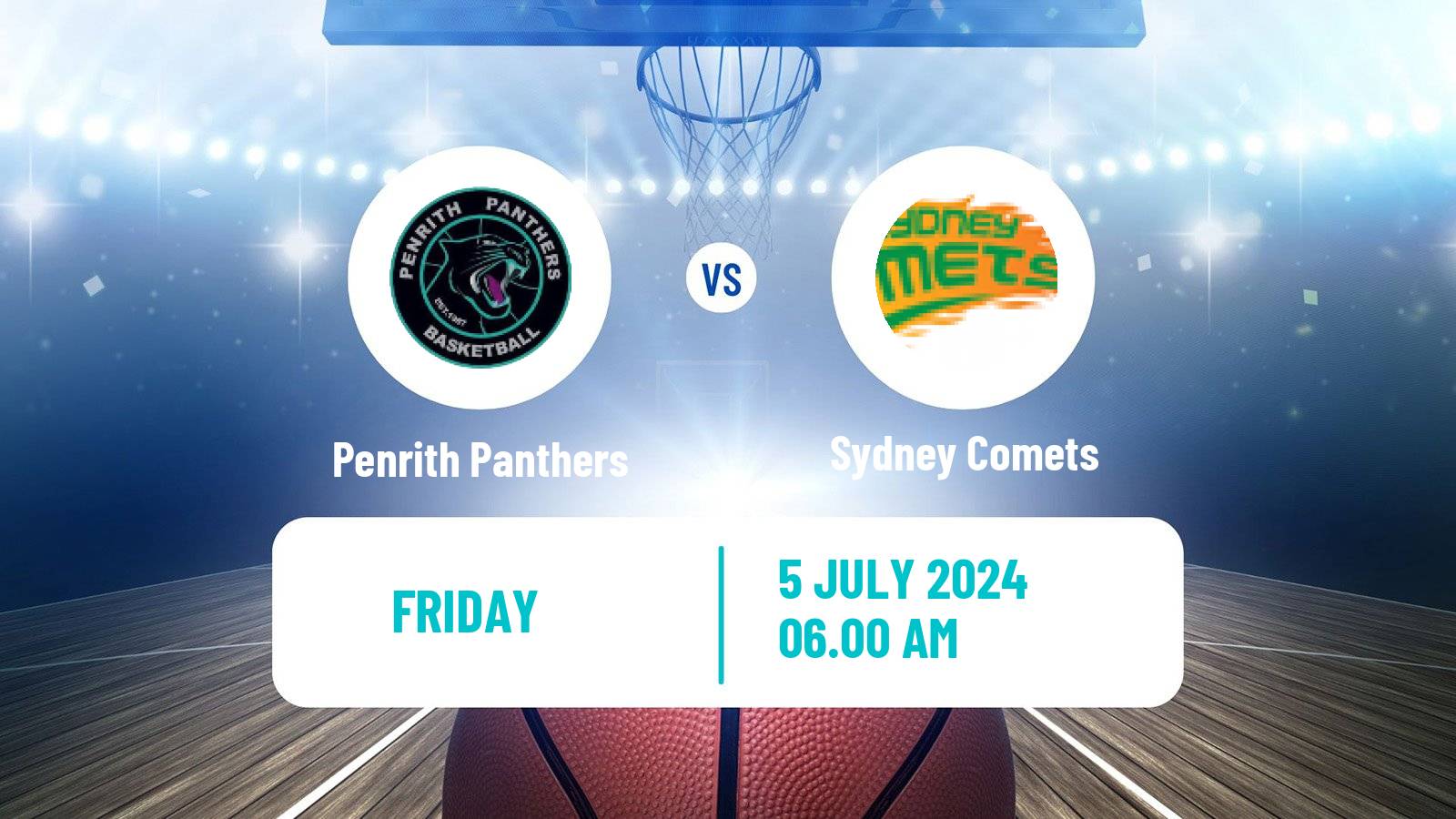 Basketball Australian NBL1 East Penrith Panthers - Sydney Comets