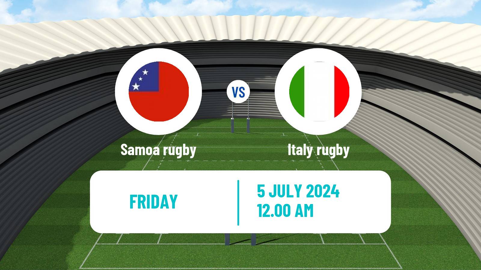 Rugby union Friendly International Rugby Union Samoa - Italy