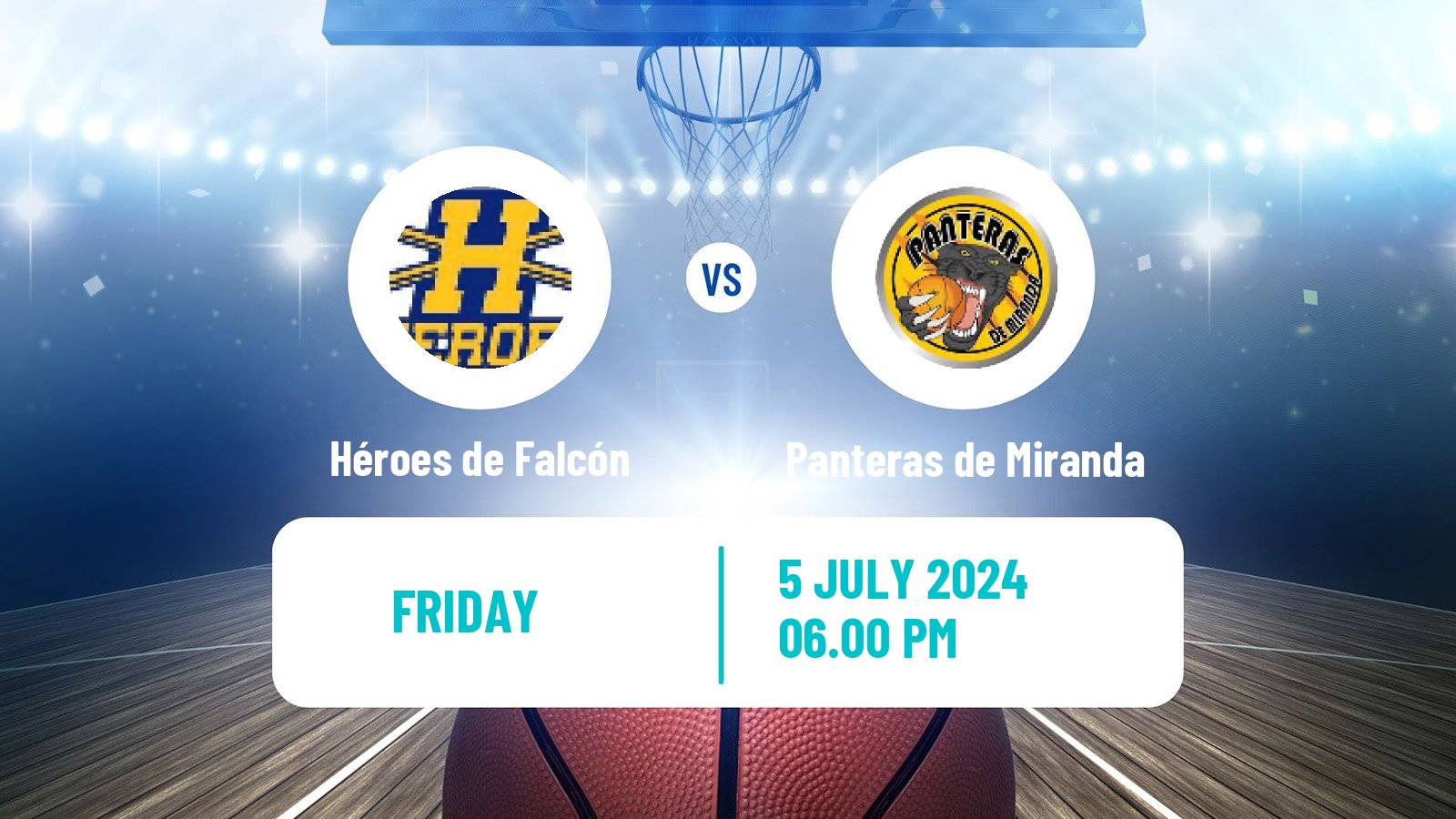 Basketball Venezuelan Superliga Basketball Héroes de Falcón - Panteras de Miranda