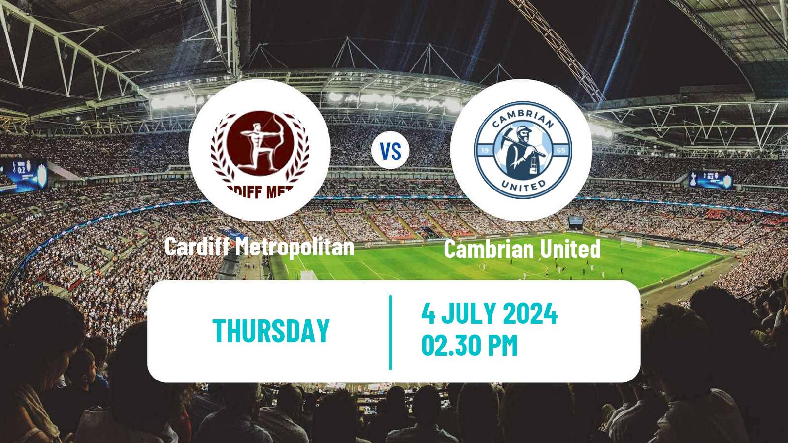 Soccer Club Friendly Cardiff Metropolitan - Cambrian United