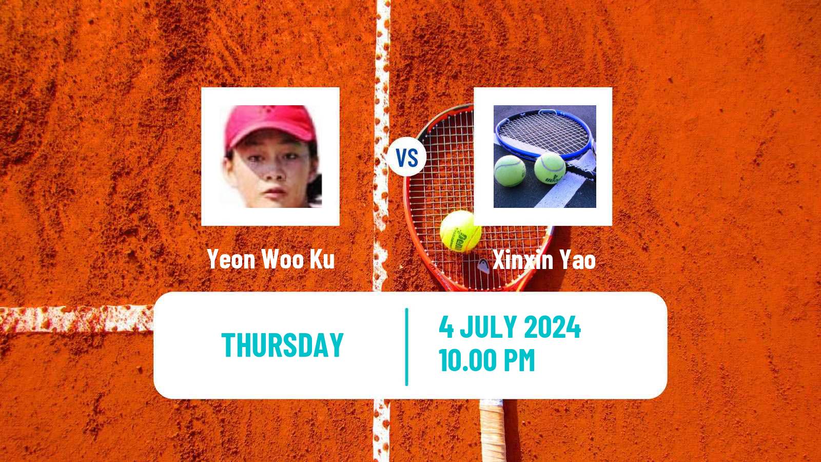 Tennis ITF W35 Hong Kong Women Yeon Woo Ku - Xinxin Yao