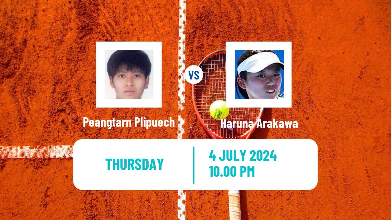 Tennis ITF W35 Nakhon Si Thammarat 2 Women Peangtarn Plipuech - Haruna Arakawa