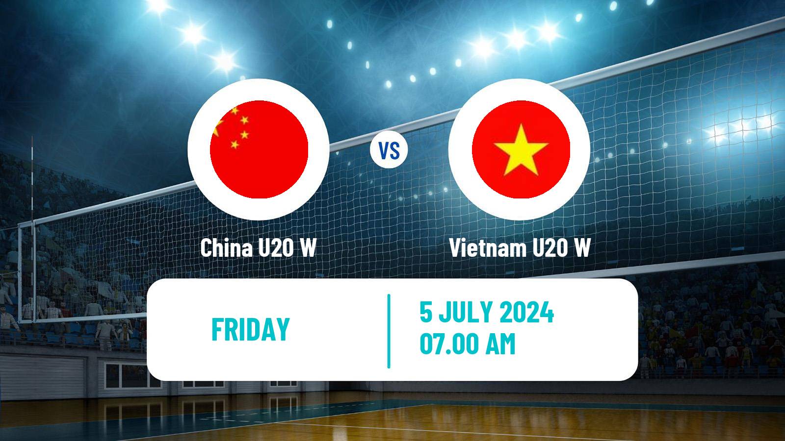 Volleyball Asian Championship U20 Volleyball Women China U20 W - Vietnam U20 W
