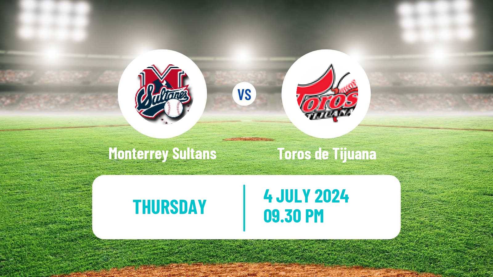 Baseball LMB Monterrey Sultans - Toros de Tijuana