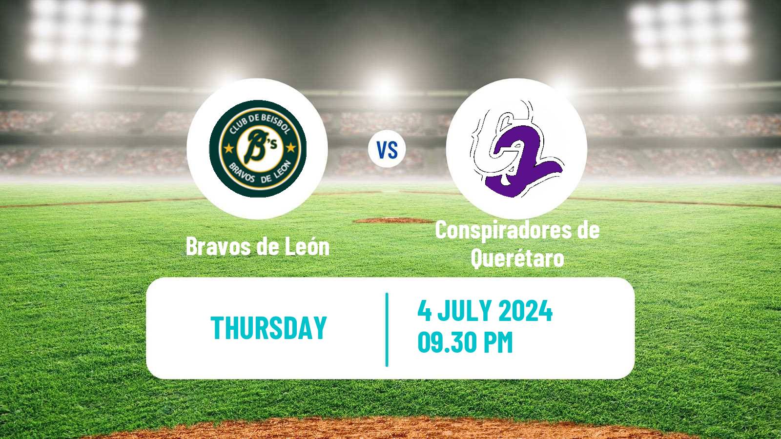 Baseball LMB Bravos de León - Conspiradores de Querétaro