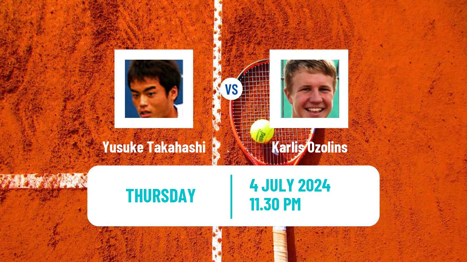 Tennis ITF M15 Tokyo Men Yusuke Takahashi - Karlis Ozolins