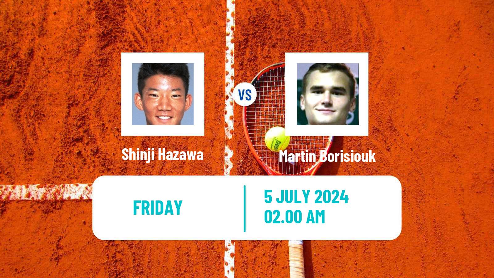 Tennis ITF M15 Ust Kamenogorsk 2 Men Shinji Hazawa - Martin Borisiouk