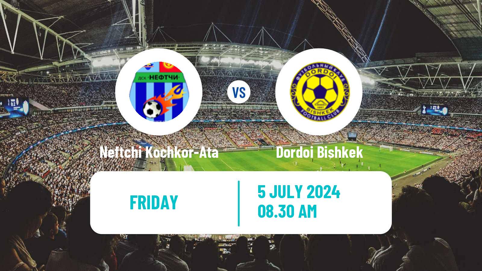 Soccer Kyrgyzstan Premier Liga Neftchi Kochkor-Ata - Dordoi Bishkek