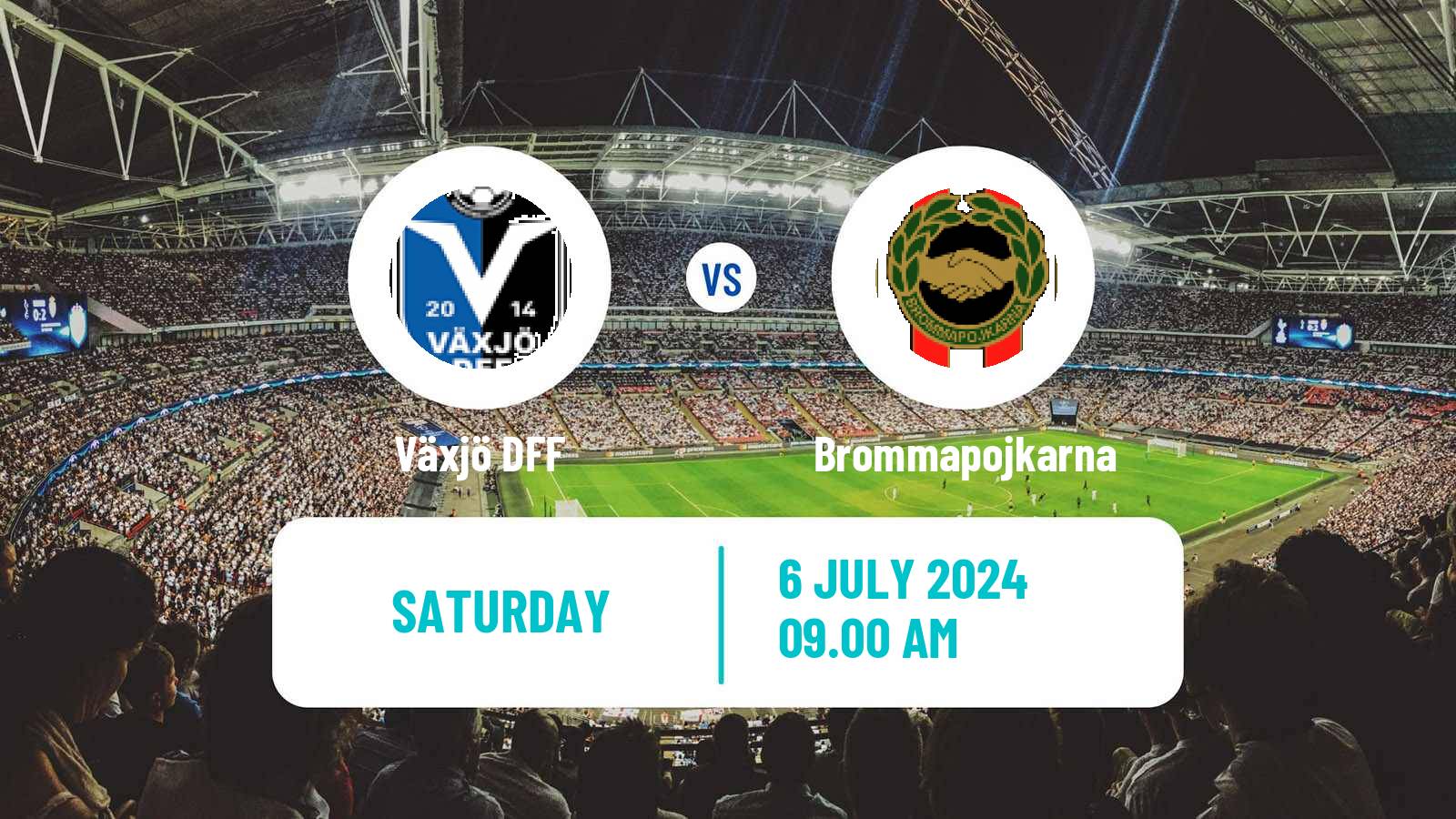 Soccer Swedish Allsvenskan Women Växjö DFF - Brommapojkarna