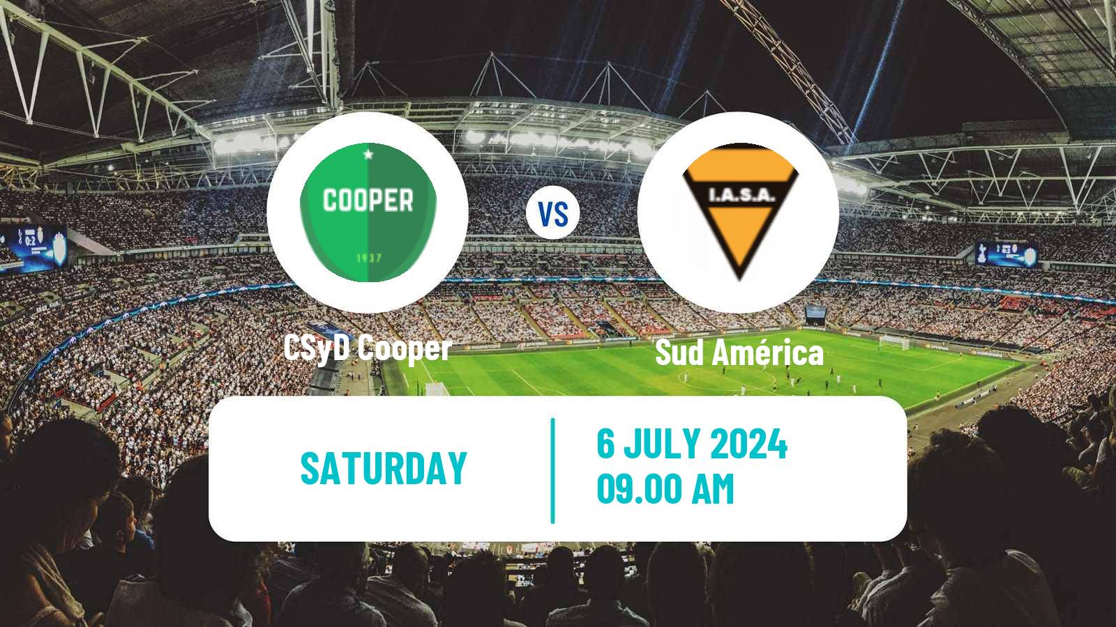 Soccer Uruguayan Segunda Division Cooper - Sud América