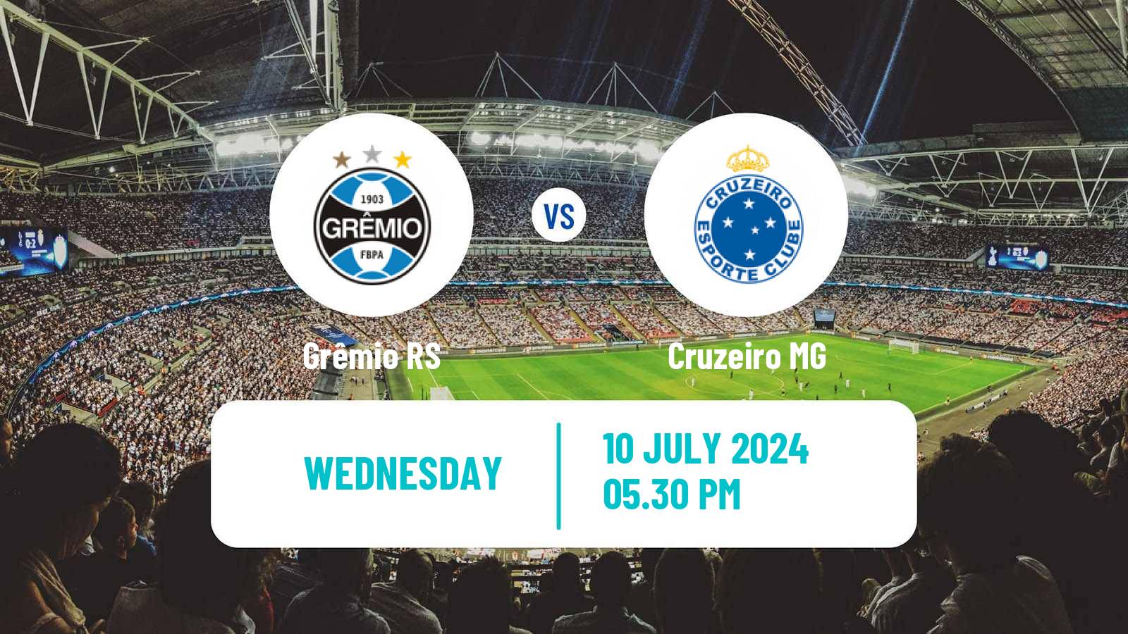 Soccer Brazilian Serie A Grêmio - Cruzeiro