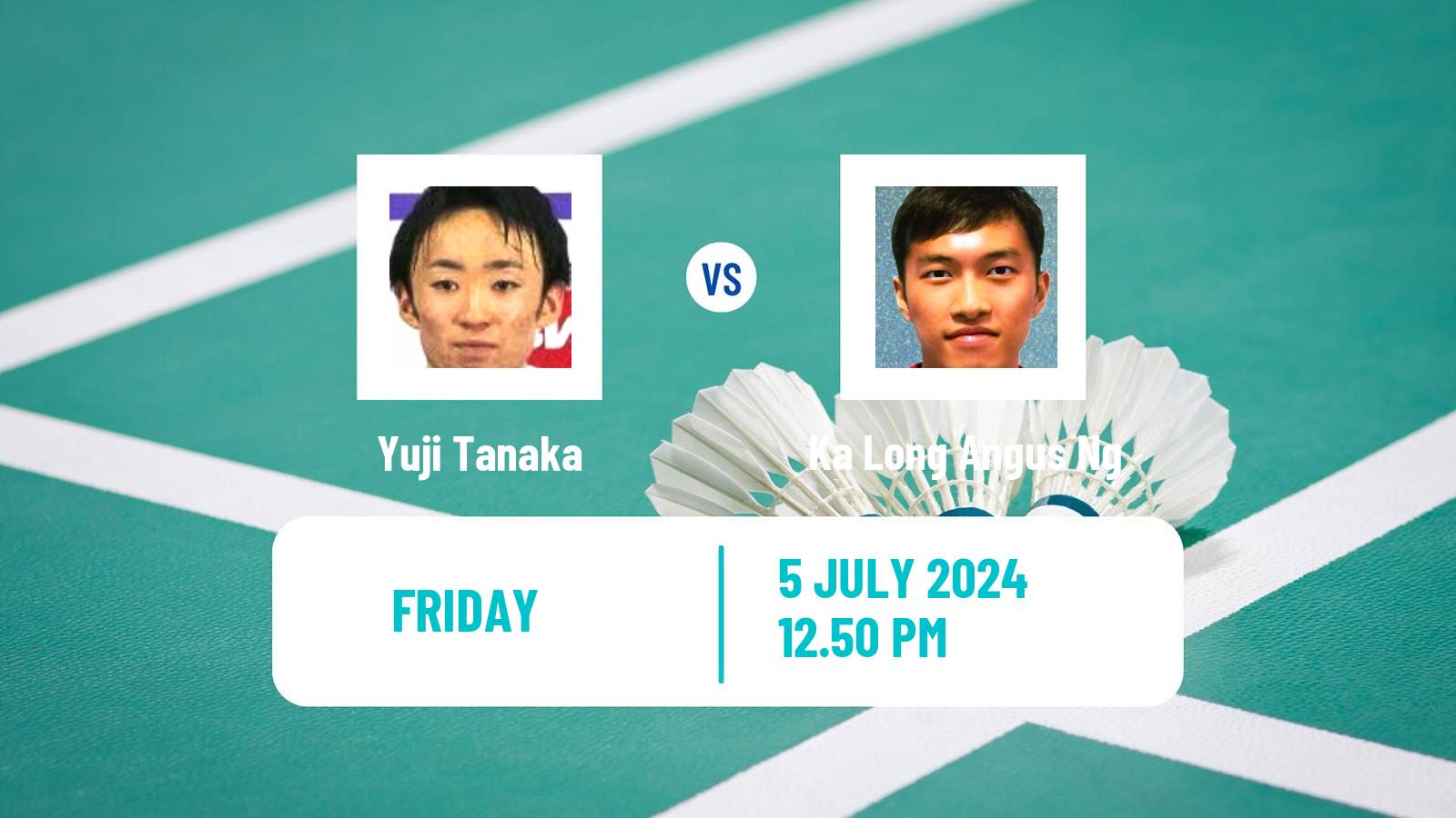 Badminton BWF World Tour Canada Open Men Yuji Tanaka - Ka Long Angus Ng