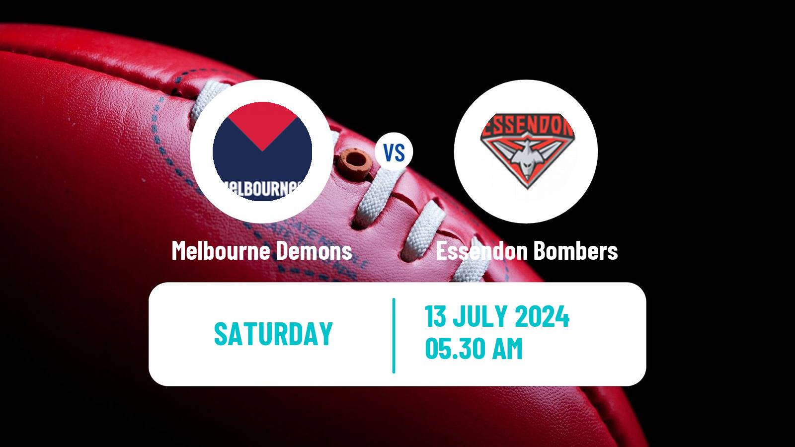 Aussie rules AFL Melbourne Demons - Essendon Bombers