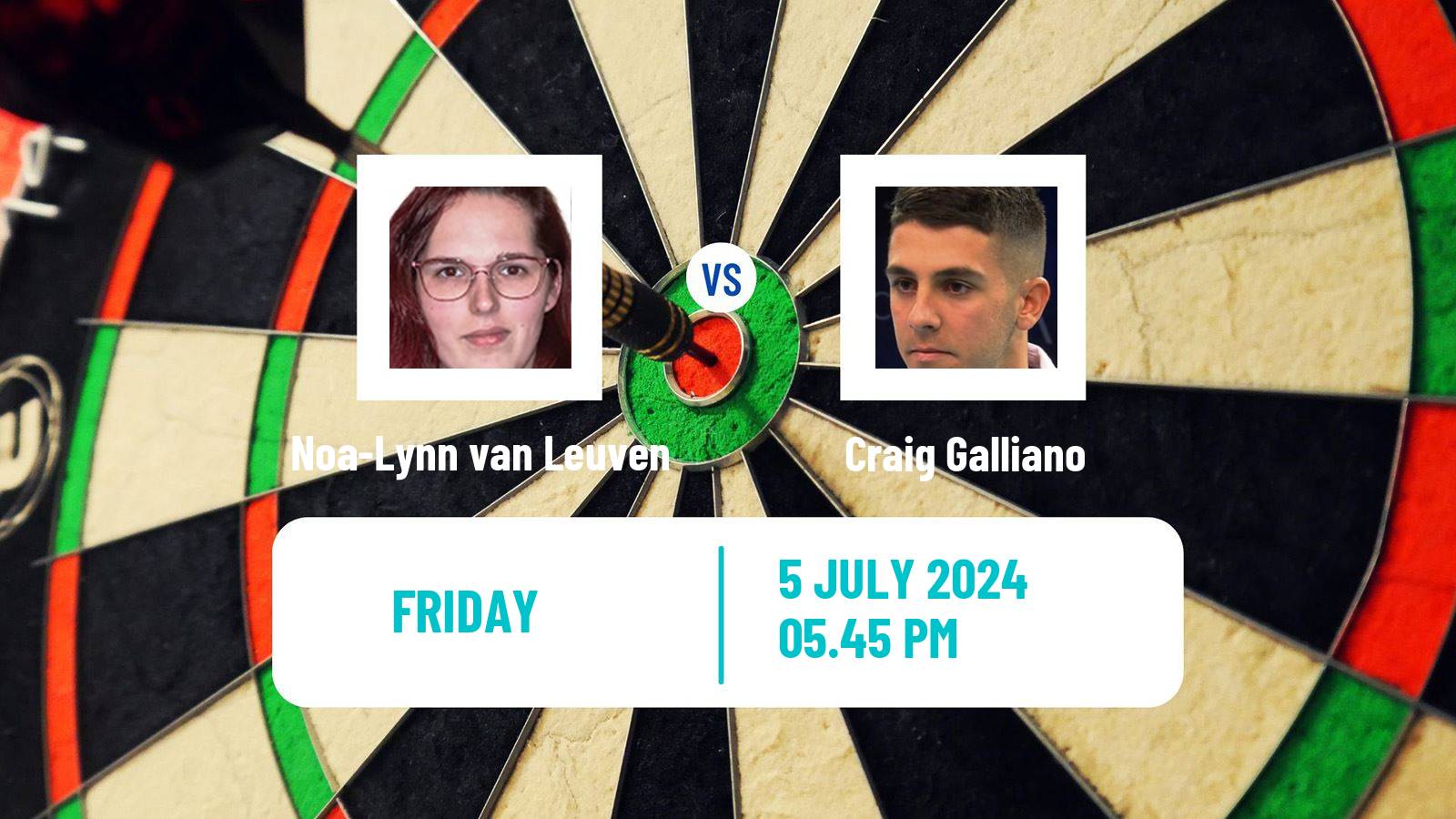 Darts Modus Super Series Noa-Lynn van Leuven - Craig Galliano