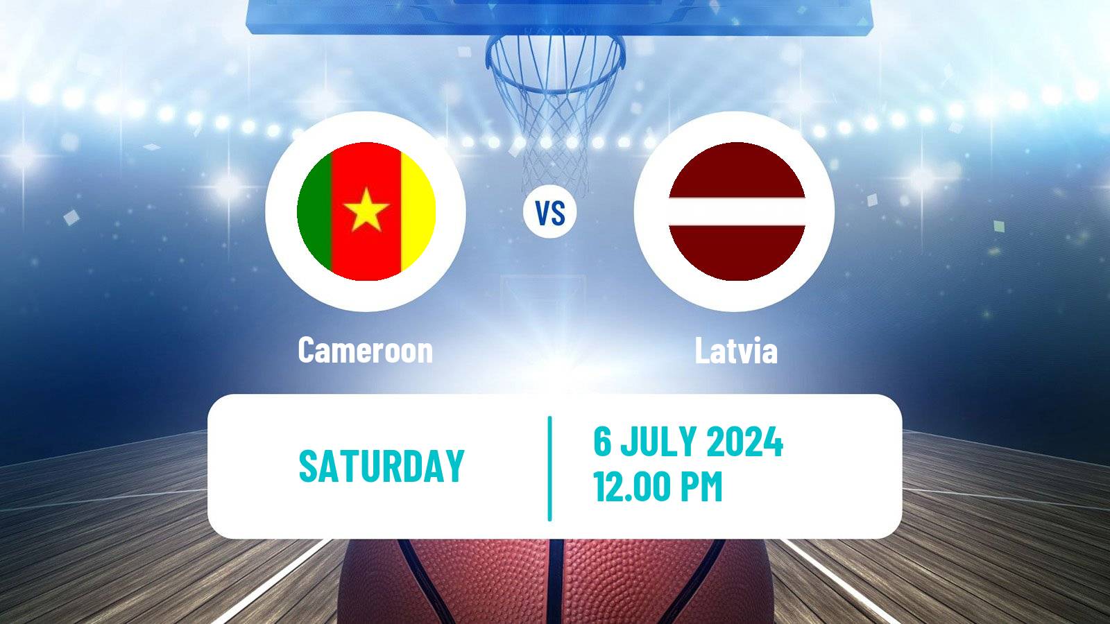 Basketball Olympic Games - Basketball Cameroon - Latvia