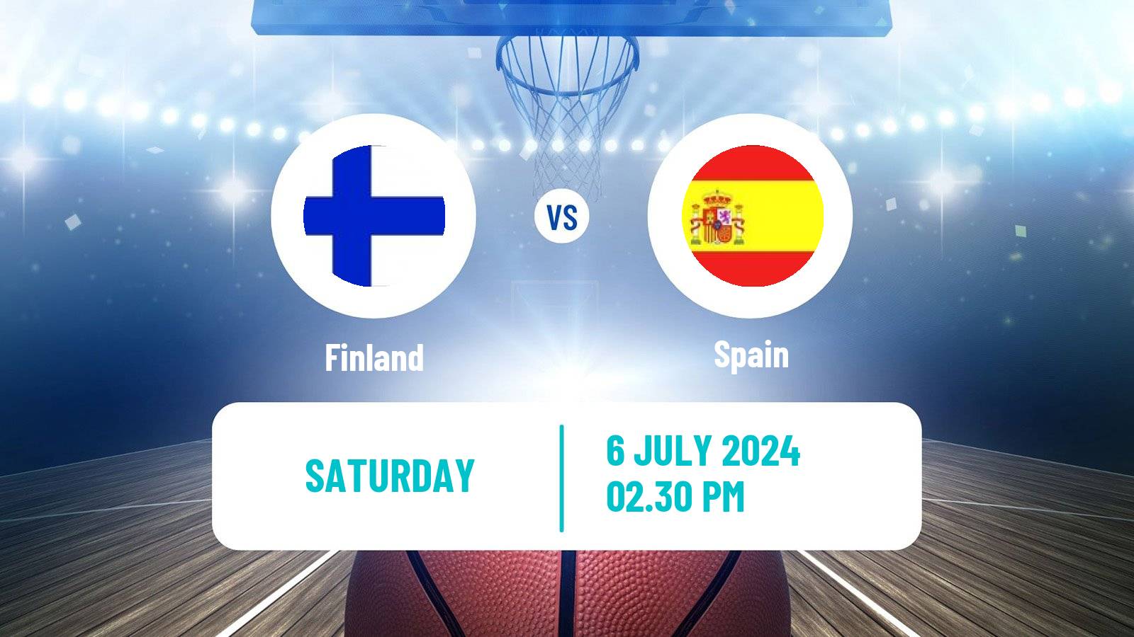 Basketball Olympic Games - Basketball Finland - Spain