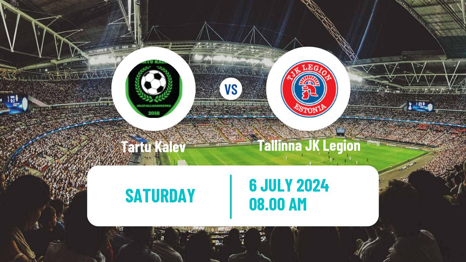 Soccer Estonian Esiliiga B Tartu Kalev - Tallinna JK Legion