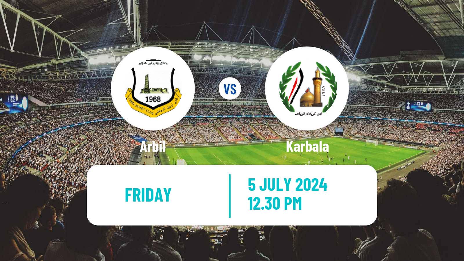 Soccer Iraqi Premier League Arbil - Karbala