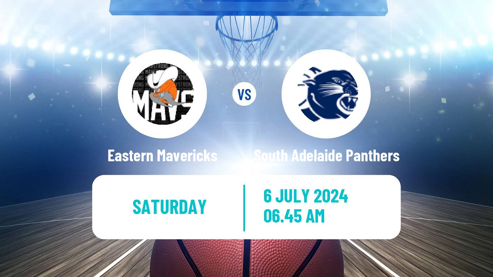 Basketball Australian NBL1 Central Eastern Mavericks - South Adelaide Panthers