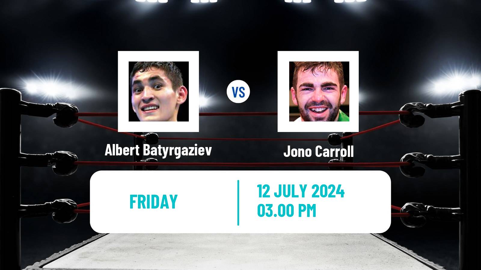 Boxing Super Featherweight WBA Title Men Albert Batyrgaziev - Jono Carroll