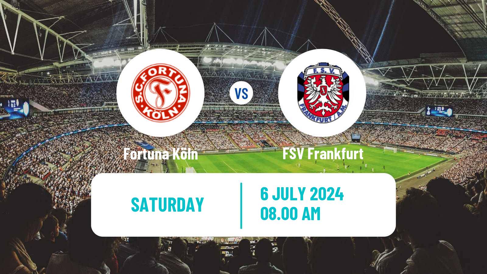 Soccer Club Friendly Fortuna Köln - FSV Frankfurt
