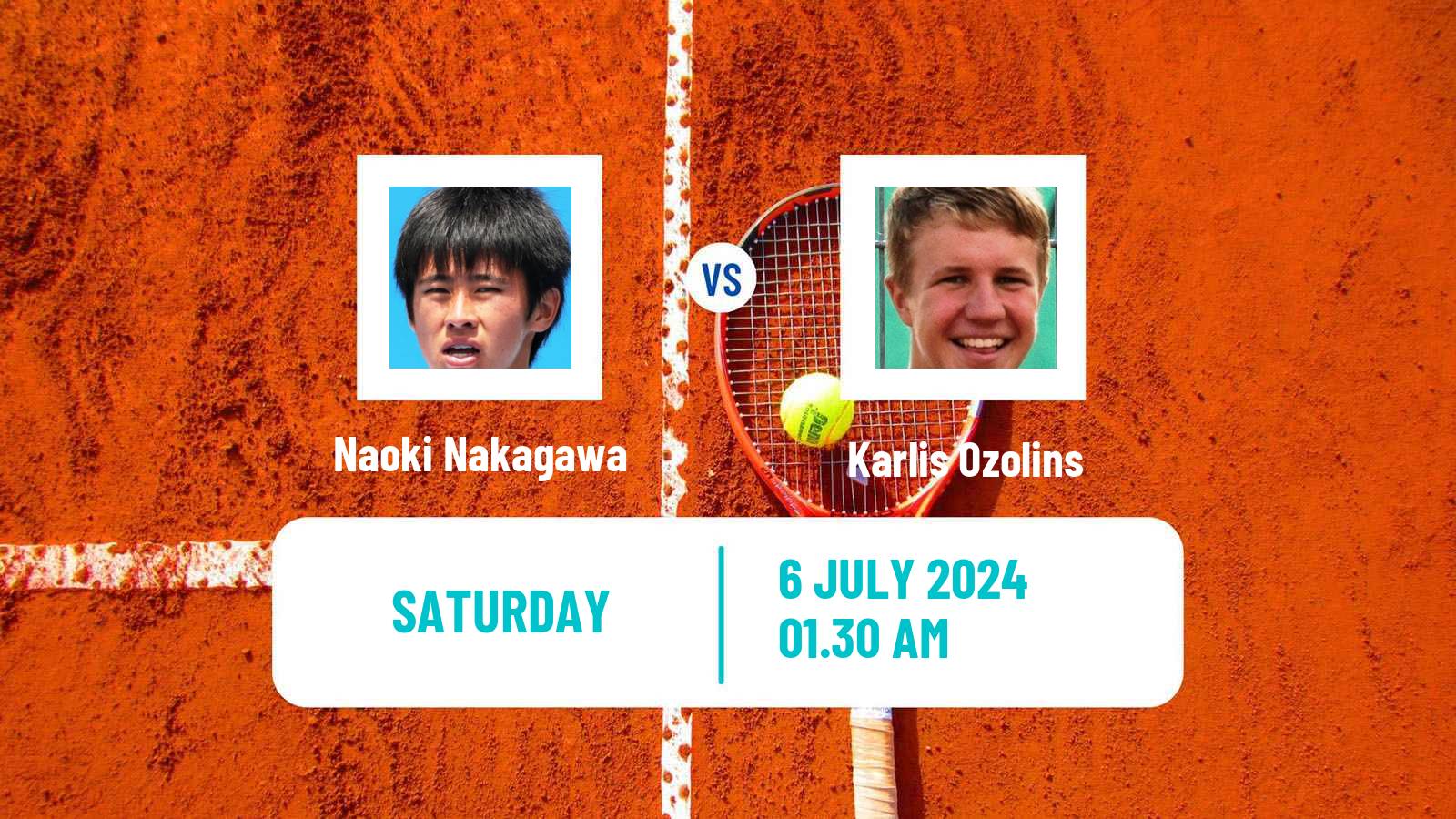 Tennis ITF M15 Tokyo Men Naoki Nakagawa - Karlis Ozolins