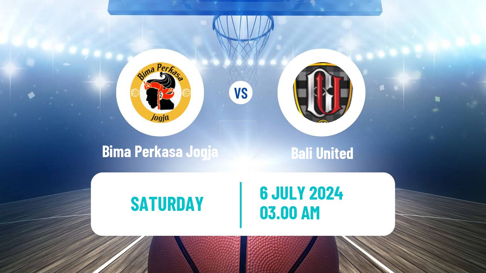 Basketball Indonesian IBL Bima Perkasa Jogja - Bali United