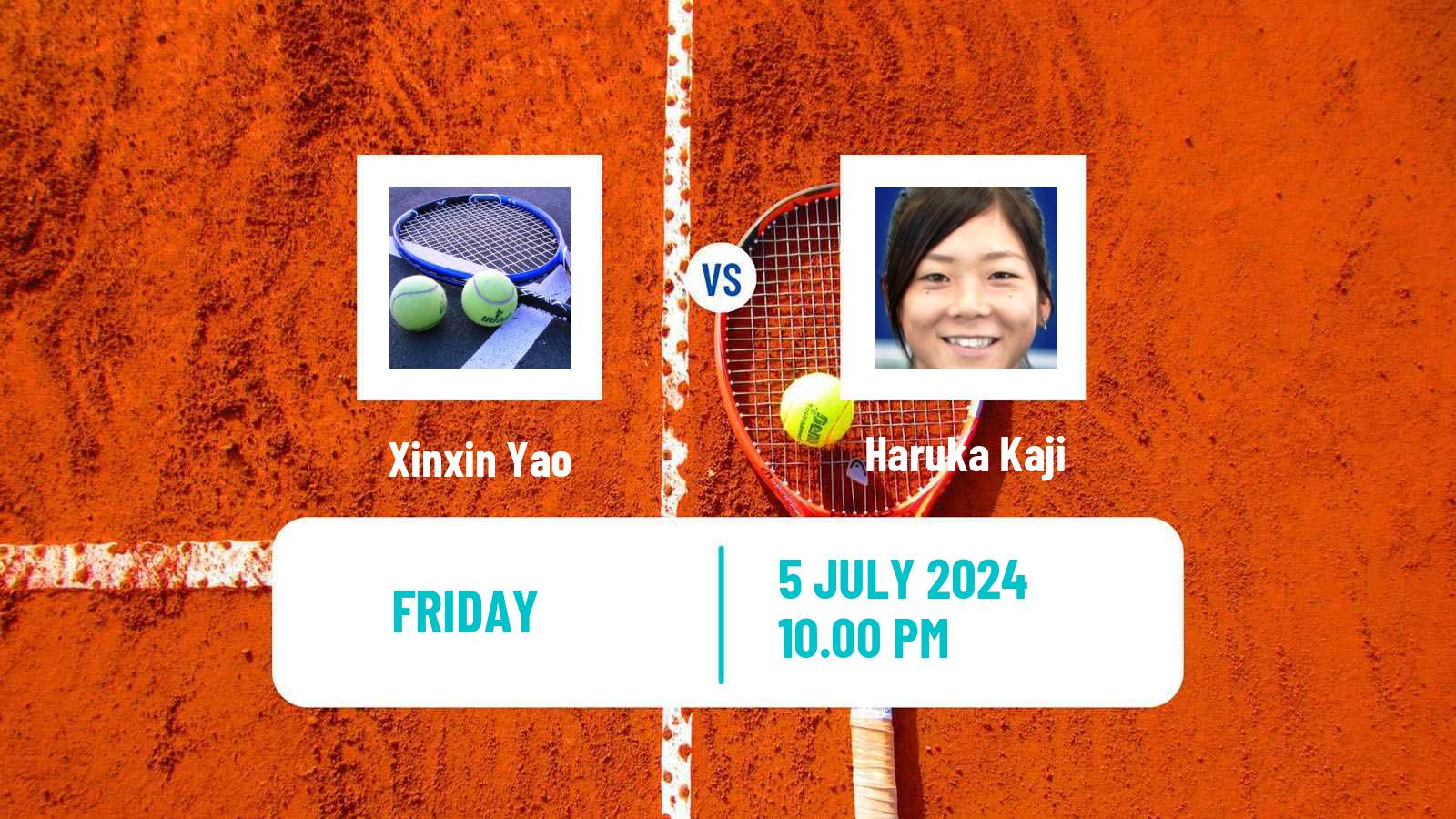 Tennis ITF W35 Hong Kong Women Xinxin Yao - Haruka Kaji
