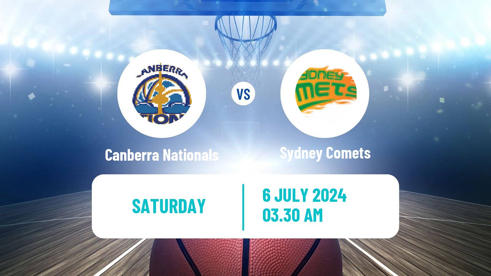 Basketball Australian NBL1 East Women Canberra Nationals - Sydney Comets