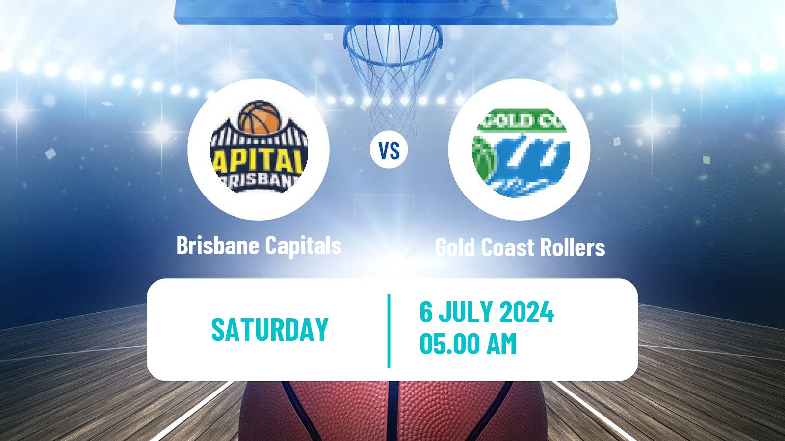 Basketball Australian NBL1 North Brisbane Capitals - Gold Coast Rollers