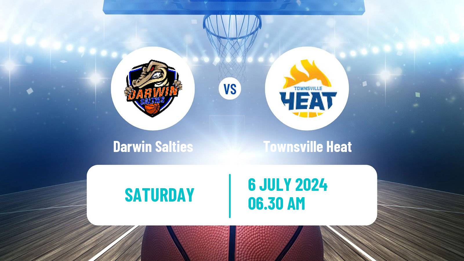 Basketball Australian NBL1 North Darwin Salties - Townsville Heat