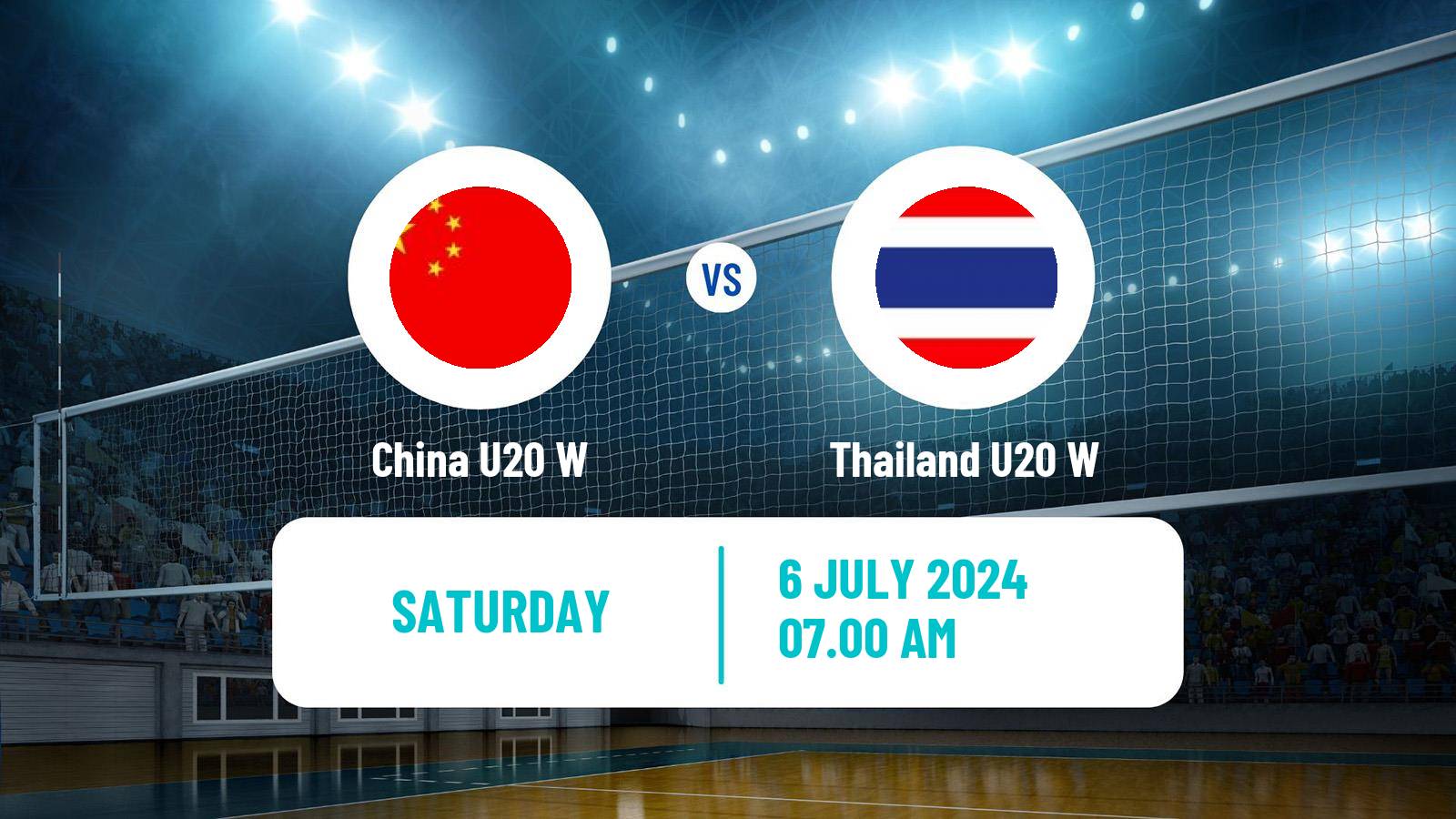 Volleyball Asian Championship U20 Volleyball Women China U20 W - Thailand U20 W