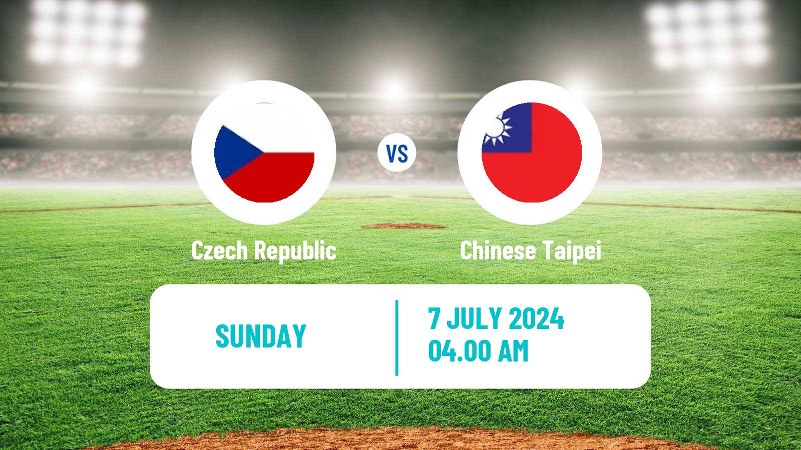 Baseball Prague Baseball Week Czech Republic - Chinese Taipei