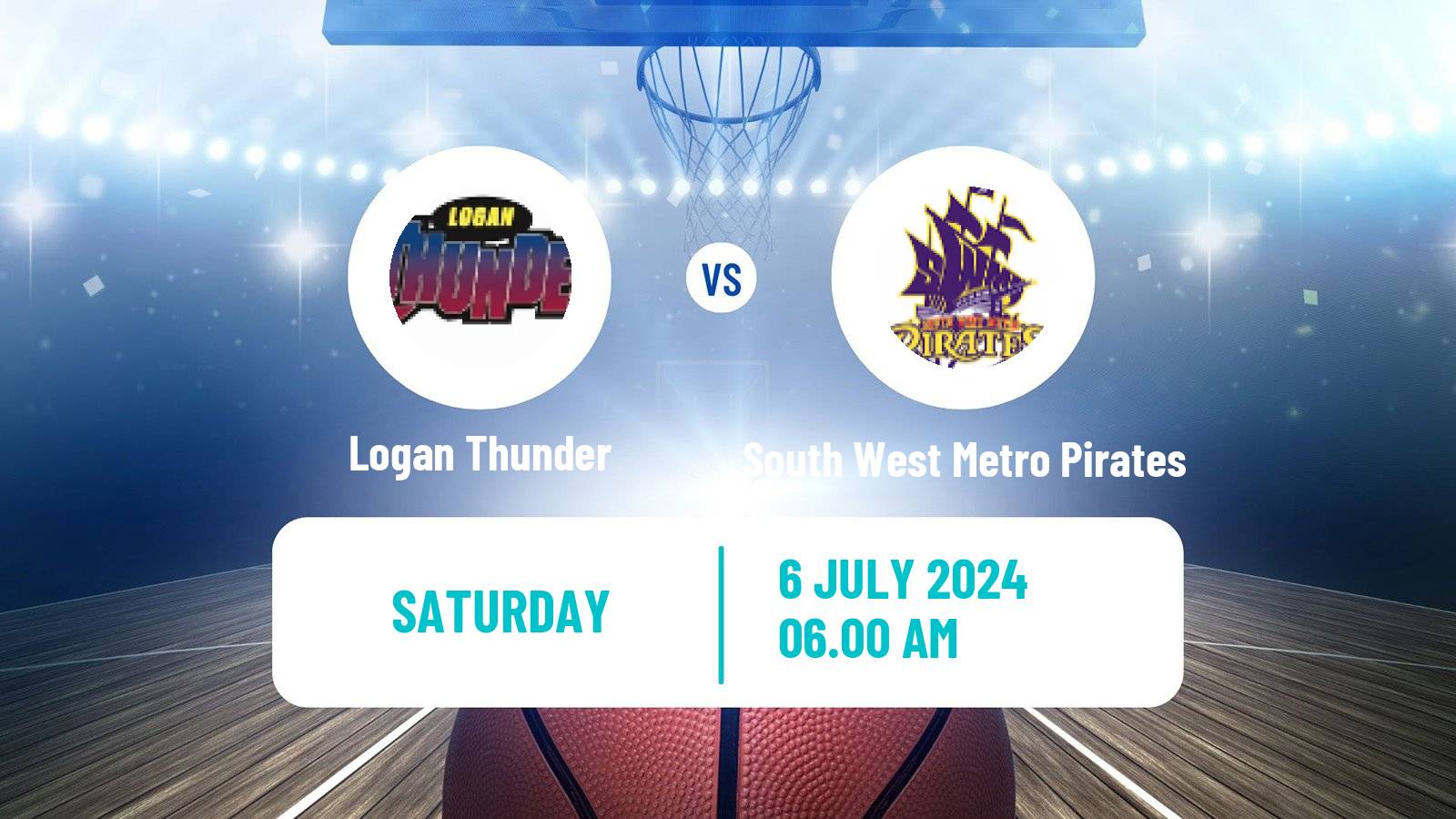 Basketball Australian NBL1 North Logan Thunder - South West Metro Pirates