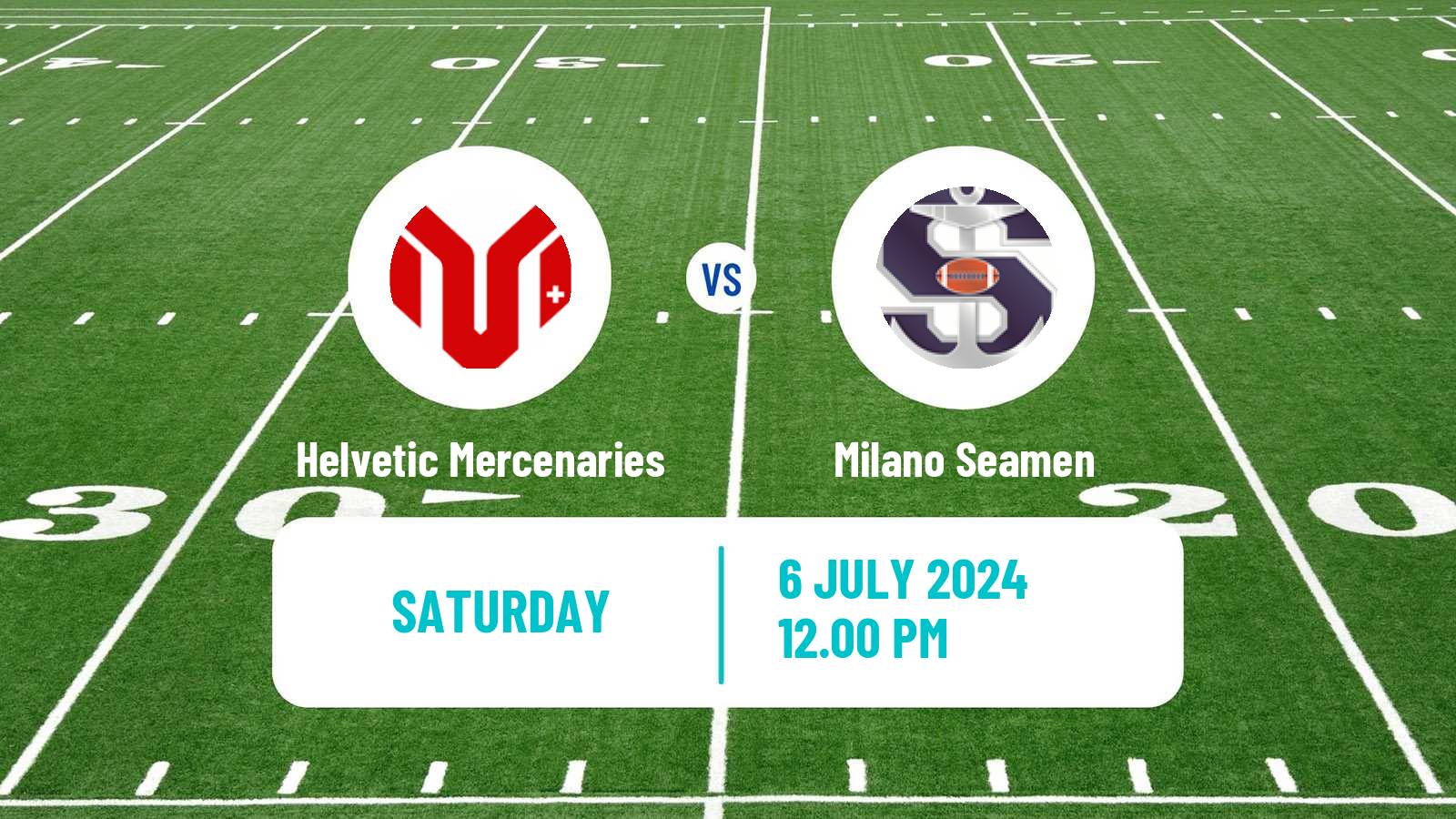 American football European League of American Football Helvetic Mercenaries - Milano Seamen