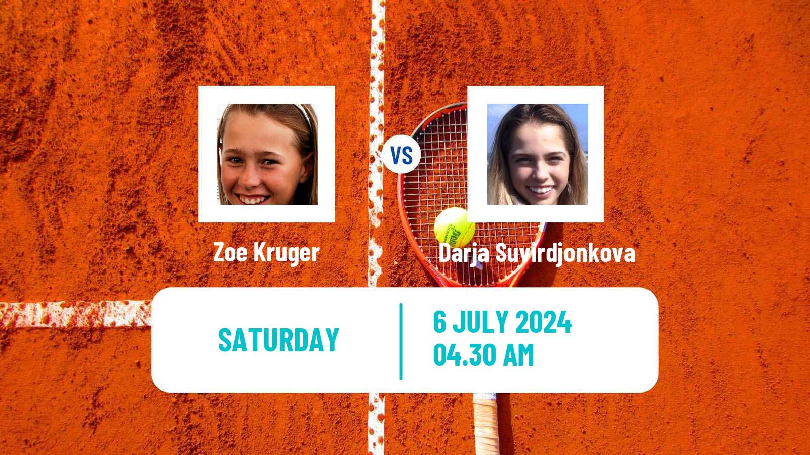 Tennis ITF W35 Hillcrest Women Zoe Kruger - Darja Suvirdjonkova